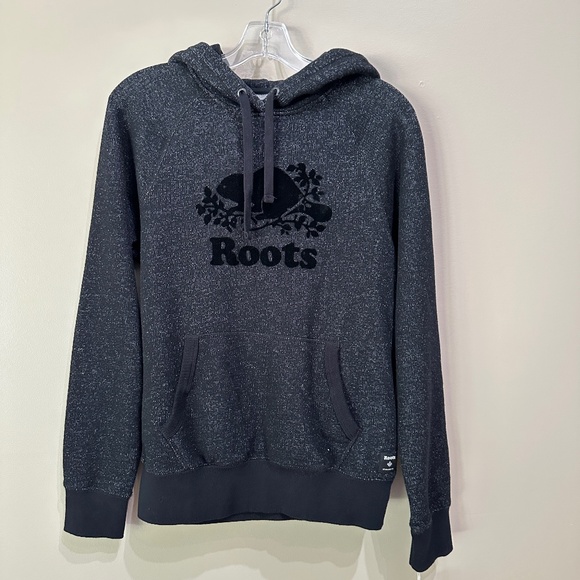 Black and Gray Roots Hoodie Size S - Picture 1 of 5